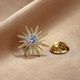 WOUG exquisite small brooch men's high-end suit corsage business collar pin ins trendy badge personality gold one