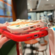 WAIDM Adecuado para Oppor11s Case de teléfonos móviles New Oppo R11st Mobile Telephone Crossbody Wombody Wristband Lanyard Opr11t Caso protector de cuero liso con caparazón suave en R11 Shell de moda [rojo de cuero anti-caída] HH1365 OPPO R11S