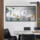 Aohan Perpetual Calendar Large Size Electric Meter Box Decorative Painting with Clocks and Wall Clocks Modern Light Luxury Cover Distribution Box Clocks and Hanging Paintings JD121.28 Perpetual Calendar + Watches 80*40 (Cover 70*30) Release cover/Support pole black frame