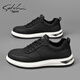 SATCHI official men's shoes autumn and winter new casual shoes sneakers men's fashion business casual canvas shoes shoes men black 41 (255mm) leather shoe size