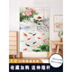 Beyzk Badezimmer Tür Vorhang Toilettenentür Vorhang moderner chinesischer Stil Jiuyu Bild Lotus Schlafzimmer Trennzeichen Vorhang Küche ohne schlagen N69 N694 Breite 90* Höhe 150 plus Stange Ganzes Stück (eins Ganzes