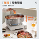 SUPOR (SUPOR) 304 stainless steel multi-purpose fish steaming pot 6.3L deepened large capacity visible pot lid open fire electric ceramic stove universal