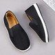 Old Beijing winter plush soft-soled comfortable slip-on white-soled cloth shoes black 41