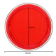 Deli 82mm transparent round financial quick-drying ink pad office supplies red 9863