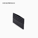 Emporio Armani/Armani Insignia oficial [Regalo de Novio de San Valentín chino] Negocios Multi-cartas Cross Cross Card Ligeweight Holding Card Clip 87872 Azule