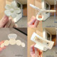 Grupos de 4 piezas de clips para el cabello para el verano de los clips de tiburón grande para la parte posterior de la cabeza clips para el cabello para los clips para el cabello para los clips de cabello para los clips de cabello para la cabeza de los clips de cabello para los clips de cabello para los clips blancos lechoso [conjunto de 4 piezas]
