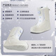SUSIEBAY quick wear snowboard shoes for men and women with smooth flat pattern for beginners adult non-slip warm ski equipment ski boots white 39