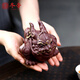 Winter Emperor Yixing Purple Clay Tea Pet Golden Toad Ornaments Boutique Chen Hongjun Handmade Rabbit Golden Toad Pixiu Tea Tray Decoration Tea Play Chen Hongjun-Golden Rabbit Toad