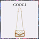 
COOGI women's bags, light luxury brand women's shoulder bags, crossbody bags, women's Mother's Day 520 birthday gifts for girlfriend and wife, deep coffee (exquisite gift box + dust bag)