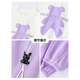 
Yoyo one (Yoyo one) girls suit spring suit new children's fashionable sweatshirt girls casual children's clothing sports spring and autumn 10 years old 4882 white + 16187 purple (spring and autumn style) 150cm