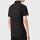 ARMANI/阿玛尼 EA 男士刺绣鹰标时尚修身短袖衬衫 8N1C91 1NI9Z 深棕色 U6195 L