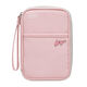 Sac de rangement de document Sac de passeport de passeport billet d'avion anti-vol Storage étanche Clip de passeport de grande capacité Sac de certificat multifonctionnel Gray Bouclier de taille moyenne anti-vol