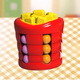 Weilida Rubik's Cube Children de 1 a 3 años de edad francesa Niños de papas fritas Rubik's Cube Fingertip Spindle Toy Magic Bean Focus Hamburger Finger Gyro Cube 6 cuentas de color [Modelo de bebidas puede modelar]