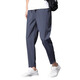 Jeep Spirit Jeep Casual Hosen für Männer im Sommer neun Punkte dünne, gerade High-End-neue, schnell trocknende Männer-Sport-Eis-Seidenkleidung für Männer für 719 Dunkelgrau [Fußkrawatte] l