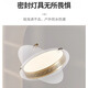 禾灵全铜别墅入户灯超薄露台庭院灯室外过道房檐防水新中式阳台吸顶灯 X3891/方形50CM/三色可调