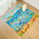 
Golden Cat Cartoon Puzzle Baby Crawling Mat 60x60 Bedroom Children's Foam Mat Splicing Thickened Home Animal World Early Education 60*60*1.2cm (4 pieces) Thickened