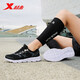 Xtep sports shoes running shoes winter mesh breathable lightweight running shoes women's shoes casual shoes black