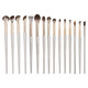 Gilt soft-bristled eye shadow brush set 15 pcs/8 pcs makeup brushes, eye beginner nose shadow detail eyeliner blade brush, upgraded gilt 15 pcs makeup brush + brush set