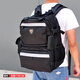 FASITE Tool Bag Shoulder Multifunctional Elevator Repair Bag Canvas Large Computer Tool Backpack Men's Electrician Bag Black