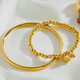 YKINCASL Old Phoenix 999 Pure Gold Ancient Method Heritage Bracelet Happy for Two Worlds Bracelet Plain Ring Wedding Jewelry for Your Lover 18.754g Shopping Benefit and Worry-Free/Your Favorite Yuanfeiyuyue Happy for Two Worlds Bracelet Set