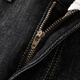 Man de gran tamaño de jeans americano americano Fat Man suelto elástico más grasa más grasa más gran tamaño Harren Pequeños pequeños Pantalones Negro de estilo negro LZM828 6XL /44 [240-260JIN [Jin equivale a 0.5 kg] desgaste]