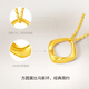 Saturday Fortune (ZLF) 18K gold necklace for women Möbius ring necklace classic simple gift for girls T sold out 40cm +5cm tail chain