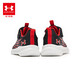 Under Armour [Echte Zahlung für 699 Freilaufschuhe] Kinderschuhe für Kinder bequem und vielseitig Klettverschluss gegen lässige Schuhe für Jungen und Mädchen schwarz/rot 36