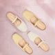 Tianmeiyi Sandalen tragen den gleichen Stil wie ein Einkaufszentrum, einteilige Bag-Toe Flat Sandals Pantoffeln, Frauenschuhe, Sommer BI831BH4 Beige 38