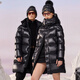 Govan black gold goose down jacket Yang Mi's same style Black Pearl 4.0 men's and women's same style down jacket Haute Couture Paris Black S