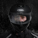 YEMA motorcycle helmet anti-fog patch, electric vehicle helmet rain-proof film, full helmet, half helmet, universal lens waterproof patch, enlarged upgrade, 2 pieces of anti-fog film, inner patch