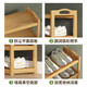 Shoe rack simple doorway indoor household bamboo shoe rack economical multi-layer storage dormitory space-saving storage rack 4 layers 80 long