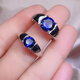 Men's quality sapphire ring for men Sri Lankan silver plated 24 round tanzanite live ring main stone 6.0mm