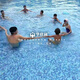 
Huaxin Shuo swimming pool mosaic tiles blue glass pool fish pond bath pool outdoor anti-slip anti-freeze floor tiles 2 cm large specifications lake light water color 3271 square meters