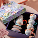 JOYYE Kung Fu Tea Set Garden Tea Set Set Living Room Practical Birthday Gifts for Relatives, Friends and Elders High-end Souvenirs