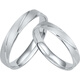 Saturday Fortune PT950 Platinum Pair Ring, Endless Love Couple Ring, Single Style, No. 22, Approximately 4.36g Birthday Gift