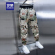 Romon (Romon) Trendy Herren neue Sommereiseis Shake Hosen Lose Bindfuß Harun Casual Hosen dünne chinesische Stilblüten Blumenhosen Trendige Farbe L empfohlen 110-130jin [Jin gleich 0,5 kg]