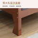 Shiyue Yinju solid wood sofa combination small apartment living room simple new Chinese style three-person wooden sofa back bench rental room teak color 80 single + 120 double + 180 three person + coffee table
