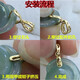 Buhesyt Chuji Lao Phoenix Gold Store K gold buckle thickened melon seed buckle jade buckle jade clip buckle K gold gold pendant buckle 18K yellow Bayuan Ruyi