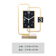 Puduo clock decoration HOME DECOR table clock living room home fashion wine cabinet modern simple table clock clock ornaments personalized creative atmospheric desktop clock large size width 21*height 27cm