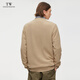 Teenie Weenie Bear Men's Wool Knitted Cardigan Men's Spring Sweater Top Casual Commuting Jacket Khaki M 170