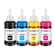 Shengmeijia es adecuado para Epson Epson L130L1300 L565L358L310L360L380 Cartucho de impresora de color de tinta 672 Tinta amarillo