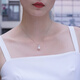 Tahitian Freshwater Pearl Pendant 925 Silver Ice Queen Edison Pearl Necklace 11-12mm High-end Neck Jewelry