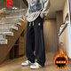 Pierre Cardin (Pierre Cardin) Neuer Frühlings- und Herbststil für Junior- und Senior High School-Schüler für Jungen im Frühling und Herbst für Teenager plus Velvet Dicked große Kinder und lässige Longhosen JR753 Dark Grey (Modell) plus Samt L (ca. 100-115 Jin [Jin Equals Equals Equals goncgs) können getragen werden)