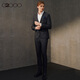 G2000 three-proof technology G2000 men's clothing store new waterproof, oil-proof and anti-fouling business suit and trousers three-proof/machine washable-grey-fashion 46