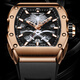 Bugatti (bonest gatti) montre un cadeau d'anniversaire pour le petit ami allemand entièrement automatique creux mécanique montre imperméable du canon luminescent