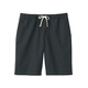 MUJI MUJI Men's Cotton Washed Poplin Shorts Casual Shorts Men's Summer Pure Cotton AED14A2S Black M