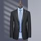 Suit suit men's business casual formal solid color suit groom wedding dress slim suit gray 56 (195)