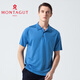 Mengtejiao Counters mismo estilo 25 Summer Nuevo producto de color brillante Camiseta de solapa de color sólido de color sólido Seda de camiseta de manga corta Men 800003 9195 (Burgundy) M (165) 4 tamaños