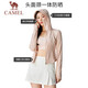 Camel (CAMEL) outdoor sunscreen clothes spring and summer cool feeling upf50 original yarn wet sunscreen clothes 724BZ00009, cycle gray, women one size L