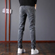 Woodpecker Jeans Men's Autumn and Winter New Slim Fit Stretch Small Leg Pants Men's Velvet Warm Casual Straight Long Pants Men 8913 Regular Style 32 (Recommended 125-150 Jin Jin equals 0.5 kg)